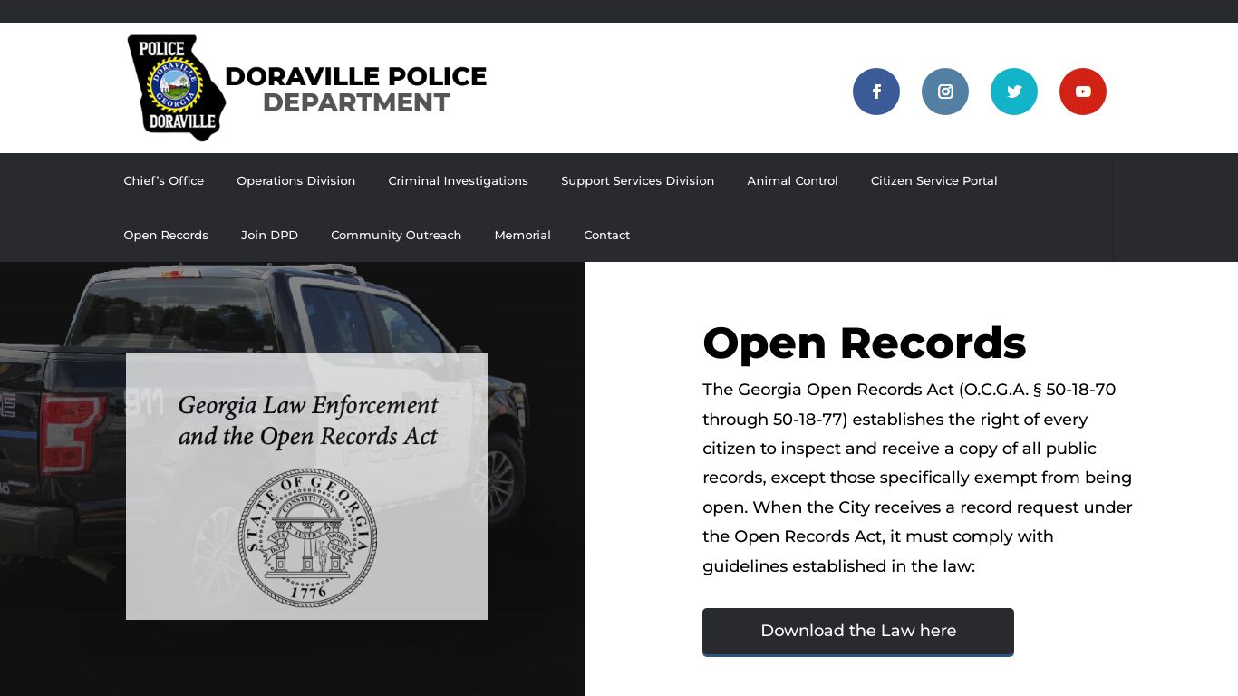 Open Records | Doraville - Police